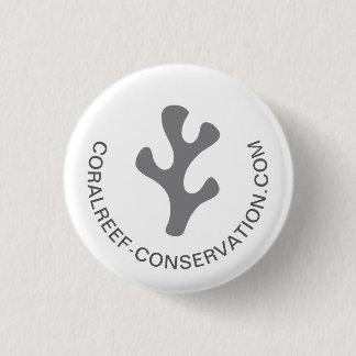 Modernes, Minimalistisches, elegantes Graukorallen Button