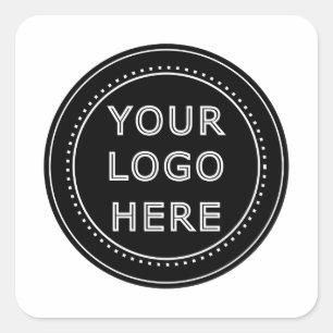 Modernes, Minimalistisches, elegantes und bearbeit Quadratischer Aufkleber