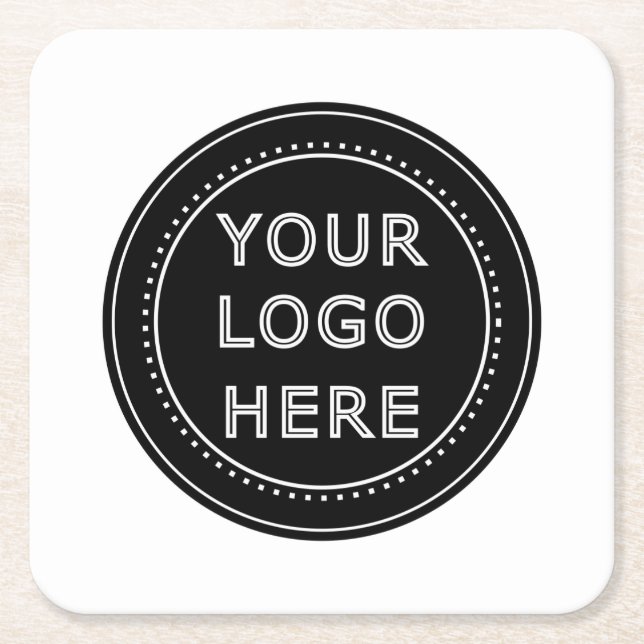 Modernes, Minimalistisches, elegantes und bearbeit Rechteckiger Pappuntersetzer (Vorderseite)