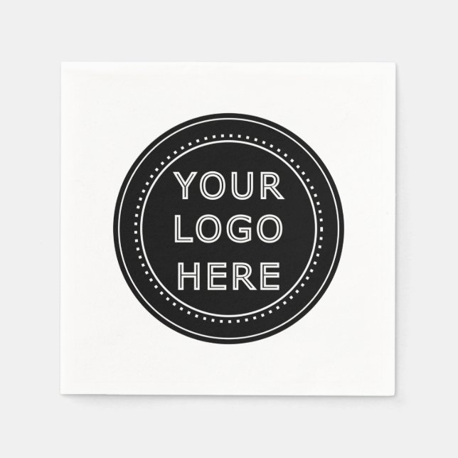 Modernes, Minimalistisches, elegantes und bearbeit Serviette (Vorderseite)