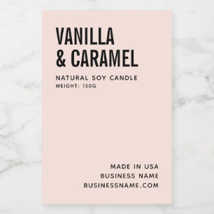 Modernes, minimalistisches Etikett für Sojakonzern