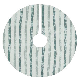 Modernes minimalistisches Eukalyptusdesign Polyester Weihnachtsbaumdecke