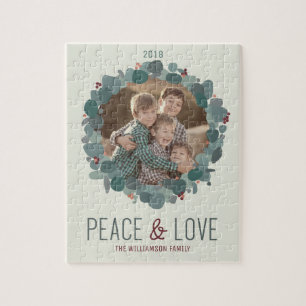 Modernes, minimalistisches Eukalyptuskreidedesign  Puzzle