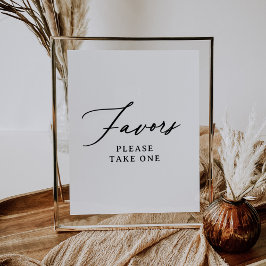 Modernes Minimalistisches Favoritenzeichen Poster