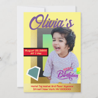 Modernes, Minimalistisches Foto Einladung