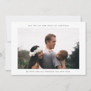 Modernes Minimalistisches Foto Feiertagskarte
