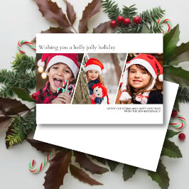 Modernes Minimalistisches Foto Feiertagskarte