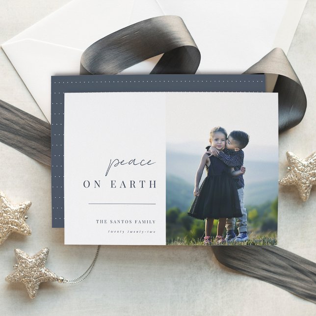 Modernes Minimalistisches Foto Feiertagskarte (Von Creator hochgeladen)