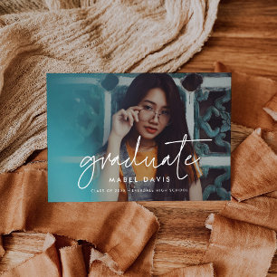 Modernes minimalistisches Foto für Abschluss Ankündigung