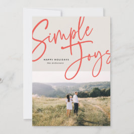 Modernes, minimalistisches Foto für Drehbuchreisen Feiertagskarte