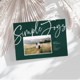 Modernes, minimalistisches Foto für Drehbuchreisen Feiertagskarte