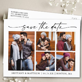 Modernes Minimalistisches Foto für InkScript 5 Sav Postkarte