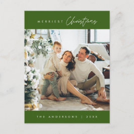 Modernes, Minimalistisches Foto für Weihnachten Postkarte