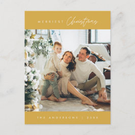 Modernes, Minimalistisches Foto für Weihnachten Postkarte