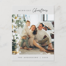 Modernes, Minimalistisches Foto für Weihnachten Postkarte