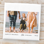 Modernes, Minimalistisches Foto mit benutzerdefini Magnet<br><div class="desc">Design besteht aus einfachen Serifen und spielerischer Schrift Typografie vor einem weißen Hintergrund. Fügen Sie ein benutzerdefiniertes Foto hinzu.</div>