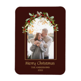 Modernes Minimalistisches Foto mit Blumenstrauß Magnet