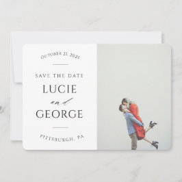 Modernes Minimalistisches Foto Save the Date