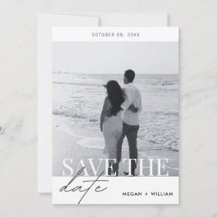 Modernes, minimalistisches Foto Save The Date