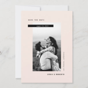 Modernes Minimalistisches Foto Save The Date