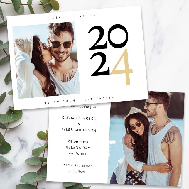 Modernes Minimalistisches Foto Save the Date (Von Creator hochgeladen)