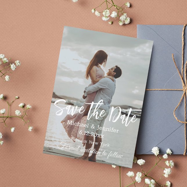 modernes, minimalistisches Foto Save The Date (Von Creator hochgeladen)