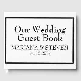 Modernes, Minimalistisches Gästebuch an der Grenze