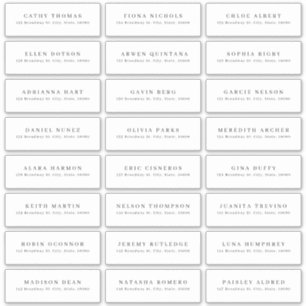 Modernes, minimalistisches Gästeschild Aufkleber