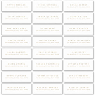 Modernes, minimalistisches Gästeschild Aufkleber