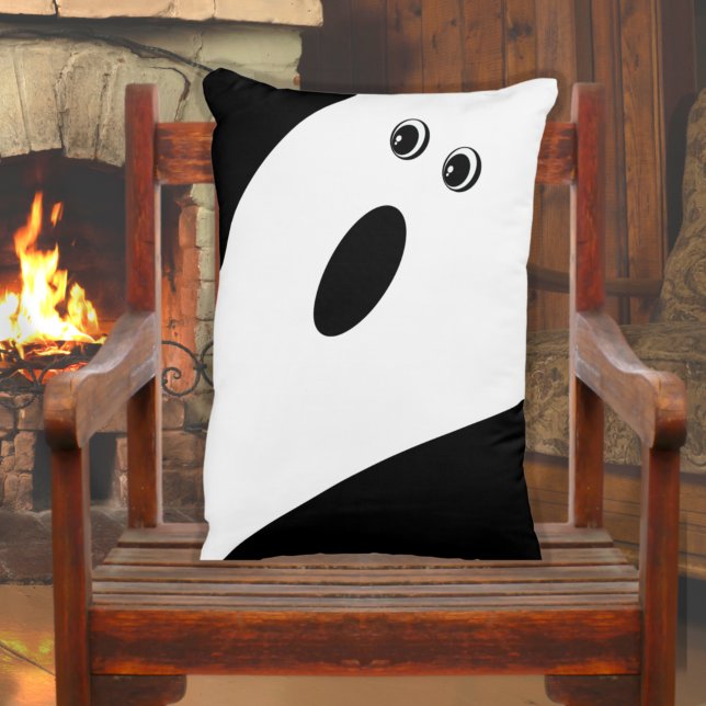 Modernes Minimalistisches GeistesHalloween Dekokissen (Von Creator hochgeladen)