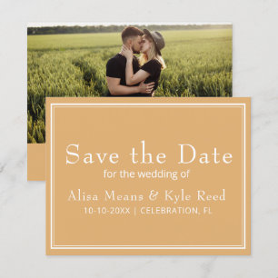 Modernes Minimalistisches, gelbes Foto an der Gren