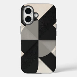 Modernes minimalistisches geometrisches Design iPhone 16 Hülle