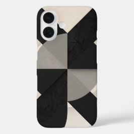 Modernes minimalistisches geometrisches Design iPhone 16 Hülle