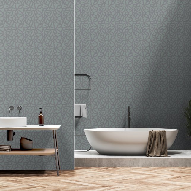 Modernes Minimalistisches geometrisches Tapete (Badezimmer)