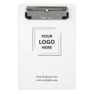 Modernes minimalistisches Geschäftslogo-Clipboard- Mini Klemmbrett