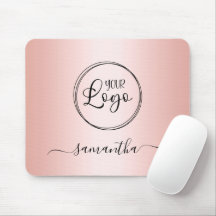 Modernes Minimalistisches Girly-Rose-Gold-Logo