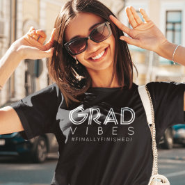 Modernes Minimalistisches Grad Vibes Custom Gradua Tri-Blend Shirt