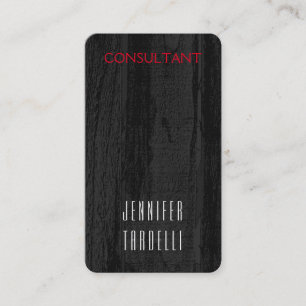 Modernes Minimalistisches graues Holzgelände Elega Visitenkarte