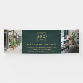 Modernes minimalistisches grünes benutzerdefiniert banner