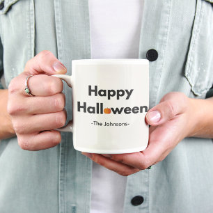Modernes Minimalistisches Halloween - Personalisie Kaffeetasse