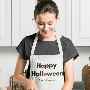 Modernes Minimalistisches Halloween - Personalisie Schürze