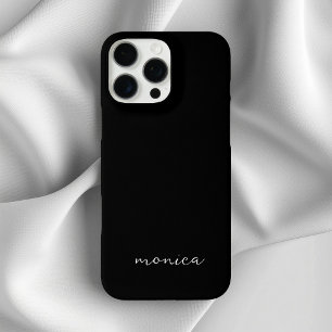 Modernes, Minimalistisches Handschriftzeichen schw iPhone 16 Pro Max Hülle