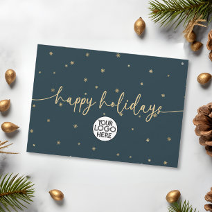 Modernes Minimalistisches Happy Holidays Business Feiertagskarte
