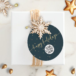 Modernes Minimalistisches Happy Holidays Business Geschenkanhänger