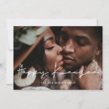 Modernes minimalistisches Happy Kwanzaa Foto