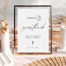 Modernes Minimalistisches Hochzeitssegment Foto Gä