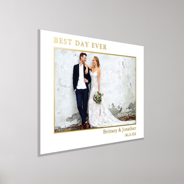 Modernes Minimalistisches Hochzeitssemble Foto Bes Foliendrucke (Ablage )