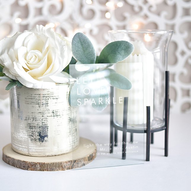 modernes minimalistisches Hochzeitszeichen Acrylschild (Von Creator hochgeladen)