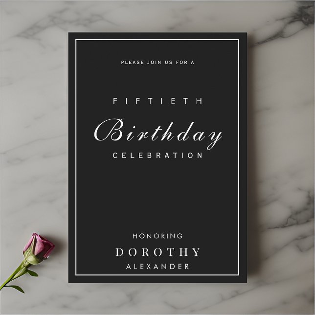 Modernes Minimalistisches JEDES Meilenstein Erwach Einladung (Von Creator hochgeladen)