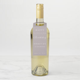 Modernes Minimalistisches JEDES Meilenstein Erwach Flaschenanhänger